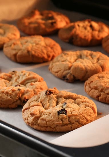 Imagem de cookies no forno