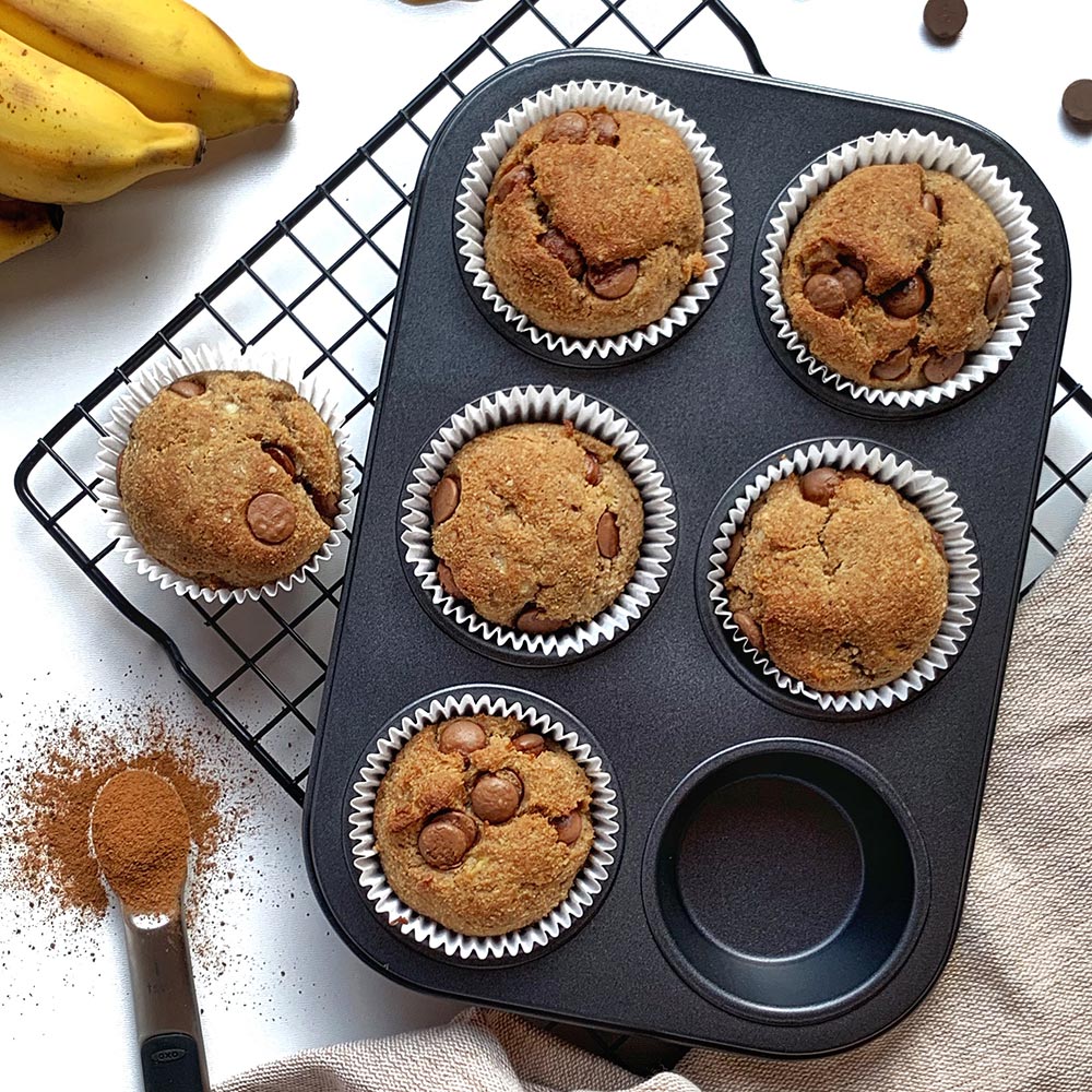 MUFFIN VEGANO DE BANANA DA PURAVIDA